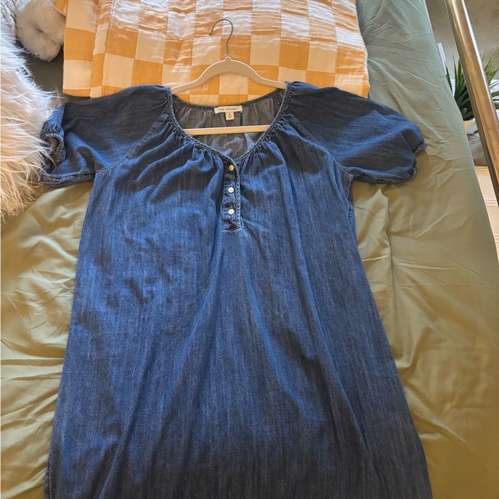 School girl denim dress